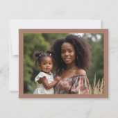 Exquisite Moka Romantic Floral Border Flower Girl (Achterkant)