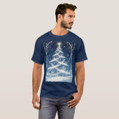 Exquisite Ornate Christmas Yule Tree T-shirt (Voorkant volledig)