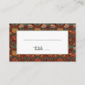 Exquisite Red Floral Border Plaatskaartje (Voorkant)