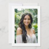 Exquisite Romantic Minimal Spring Floral Branches Kaart (Achterkant)