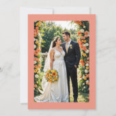 Exquisite Romantic Minimalist Floral Bouquet Bedankkaart (Achterkant)