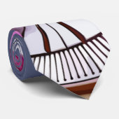 Exquisite roze orchidee Rests op zilver Bord Stropdas (Opgerold)