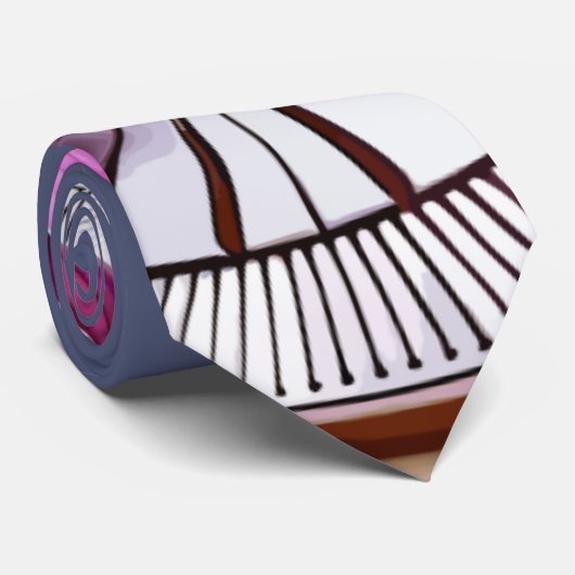 Exquisite roze orchidee Rests op zilver Bord Stropdas (Opgerold)