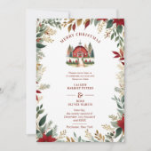 Exquisite Rustic Barn Farmhouse Fall Floral Frame Save The Date (Voorkant)