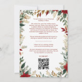 Exquisite Rustic Barn Farmhouse Fall Floral Frame Save The Date (Achterkant)