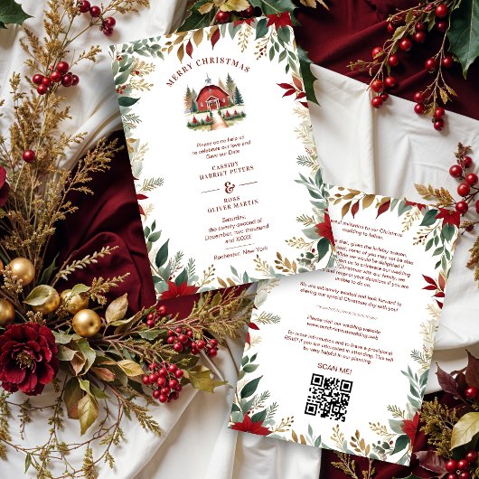 Exquisite Rustic Barn Farmhouse Fall Floral Frame Save The Date