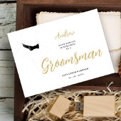 Exquisite Sophisticated Gentleman Groosman Wedding Kaart