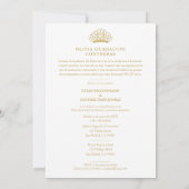 Exquisite Spanish Princess Crown Quinceañera Photo Kaart (Achterkant)