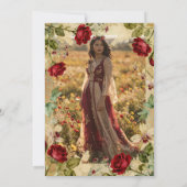 Exquisite Spanish Quinces Vintage Romantic Photo Kaart (Achterkant)