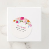 Exquisite Spring Floral Bridal Shower Bedankjes Labels (In situ)