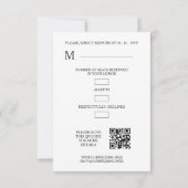 Exquisite Stylish Golden Abstract Geometric Shape RSVP Kaartje (Achterkant)