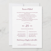 Exquisite Stylish Spring Botanical Purple Tones Kaart (Achterkant)