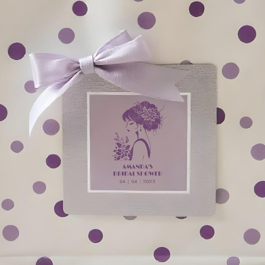 Exquisite Vintage Retro Bride 20s Silhouette  Rubberstempel