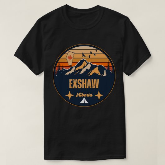 Exshaw, Alberta T-shirt (Design voorkant)