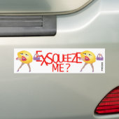 'exsqueeze me'? grappige citroenhumoristisch bumpersticker (Op auto)