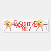 'exsqueeze me'? grappige citroenhumoristisch bumpersticker (Voorkant)