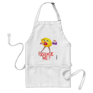 'exsqueeze me'? grappige citroenhumoristische Apro Standaard Schort