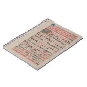 Exsurge Domine Antiphon Medieval Music Manuscript Notitieboek (Linkerzijde)