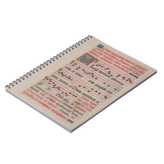Exsurge Domine Antiphon Medieval Music Manuscript Notitieboek (Linkerzijde)