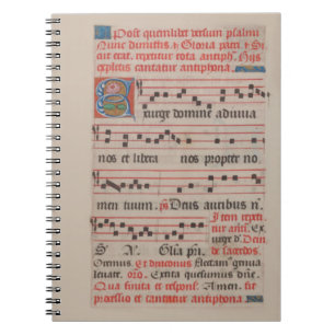 Exsurge Domine Antiphon Medieval Music Manuscript Notitieboek