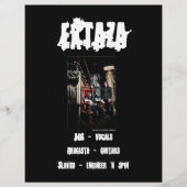 Extaza Band Flyer (Voorkant)
