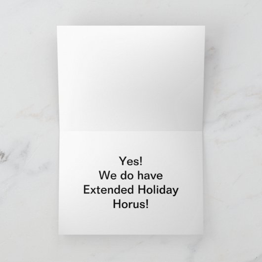 Extended Holiday Horus Card Kaart (Binnen)