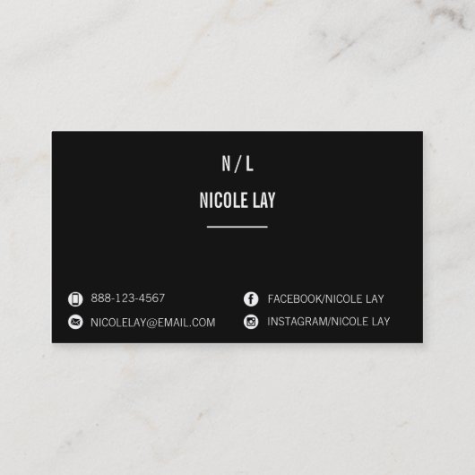 Extension Profile Headshot Aangepaste Visitekaartj Visitekaartje (Achterkant)