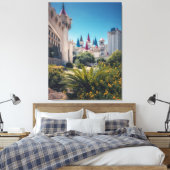 Exterieur kasteelhotel canvas afdruk (Insitu (Slaapkamer))