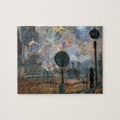 Exterieur van Gare Saint-Lazare door Claude Monet Legpuzzel (Horizontaal)