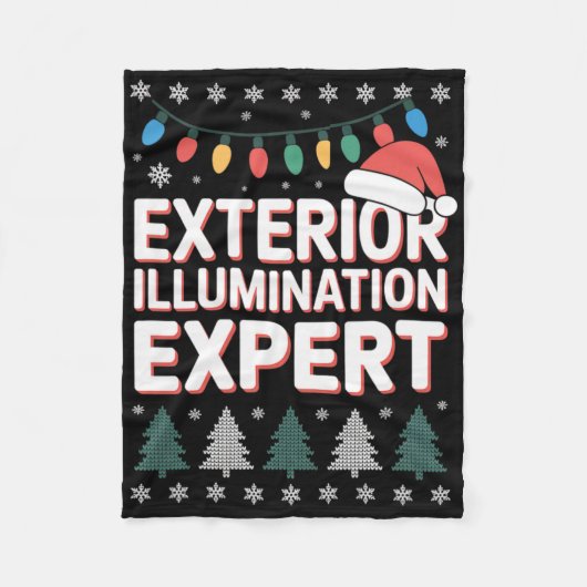 Exterieur Verlichting Expert Kerst Light Setup Fleece Deken (Voorkant)