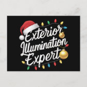 Exterieur verlichtings expert kerstlicht decoratie feestdagenkaart (Voorkant)