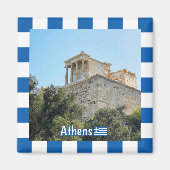Exterieur zicht op de Acropolis in Athene, Grieken Magneet (Voorkant)