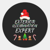 Exterior Illumination Expert Christmas Lights Deco Ronde Sticker (Voorkant)