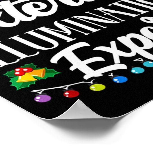 Exterior Illumination Expert Funny Christmas Decor Poster (Hoek)