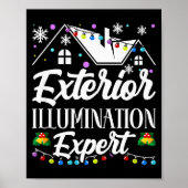 Exterior Illumination Expert Funny Christmas Decor Poster (Voorkant)