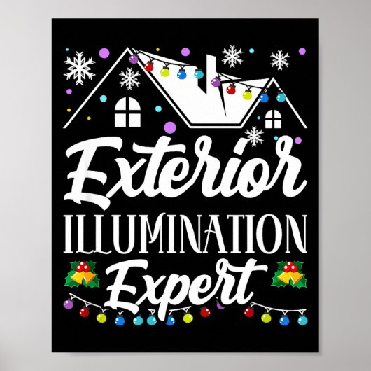 Exterior Illumination Expert Funny Christmas Decor Poster (Voorkant)
