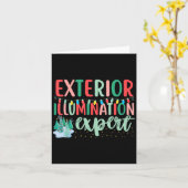 Exterior Illumination Expert Funny Christmas Light Kaart (Gele Bloem)