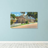 Exterior View of Ft. Western and Block Houses # Canvas Afdruk (Insitu (Houten vloer))