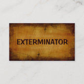 Exterminator Antiek Visitekaartje (Voorkant)