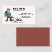 Exterminator Bug en Pest Control Service Visitekaartje (Voorkant / Achterkant)