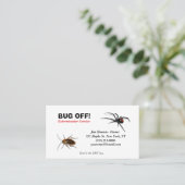 Exterminator Bug en Pest Control Service Visitekaartje (Staand voorkant)