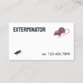 Exterminator ongediertebestrijding QR Visitekaartje (Voorkant)