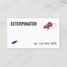 Exterminator ongediertebestrijding QR Visitekaartje