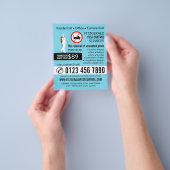 Exterminator ontwerp, ongediertebestrijding Advert Flyer (Hand)