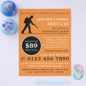 Exterminator, Pest Control Adverteren Flyer (Enkel)