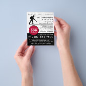 Exterminator, Pest Control Adverteren Flyer (Hand)