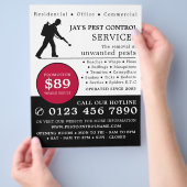 Exterminator, Pest Control Adverteren Flyer (Hand)