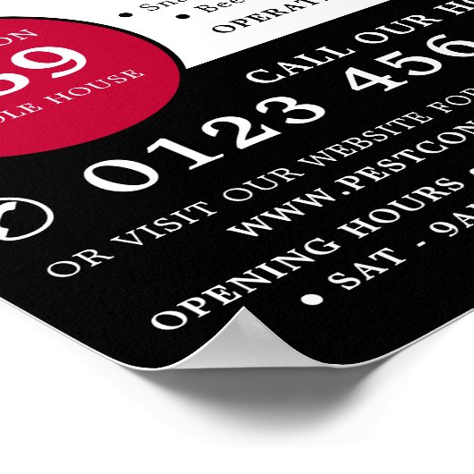 Exterminator, Pest Control Adverteren Poster (Hoek)