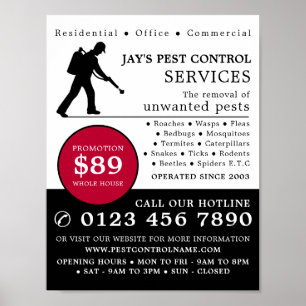 Exterminator, Pest Control Adverteren Poster