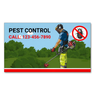 Exterminator Professional Pest Control Service Magnetisch Visitekaartje